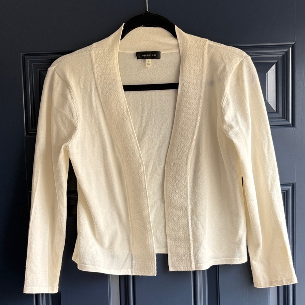 Spense Cream Women's Cardigan
